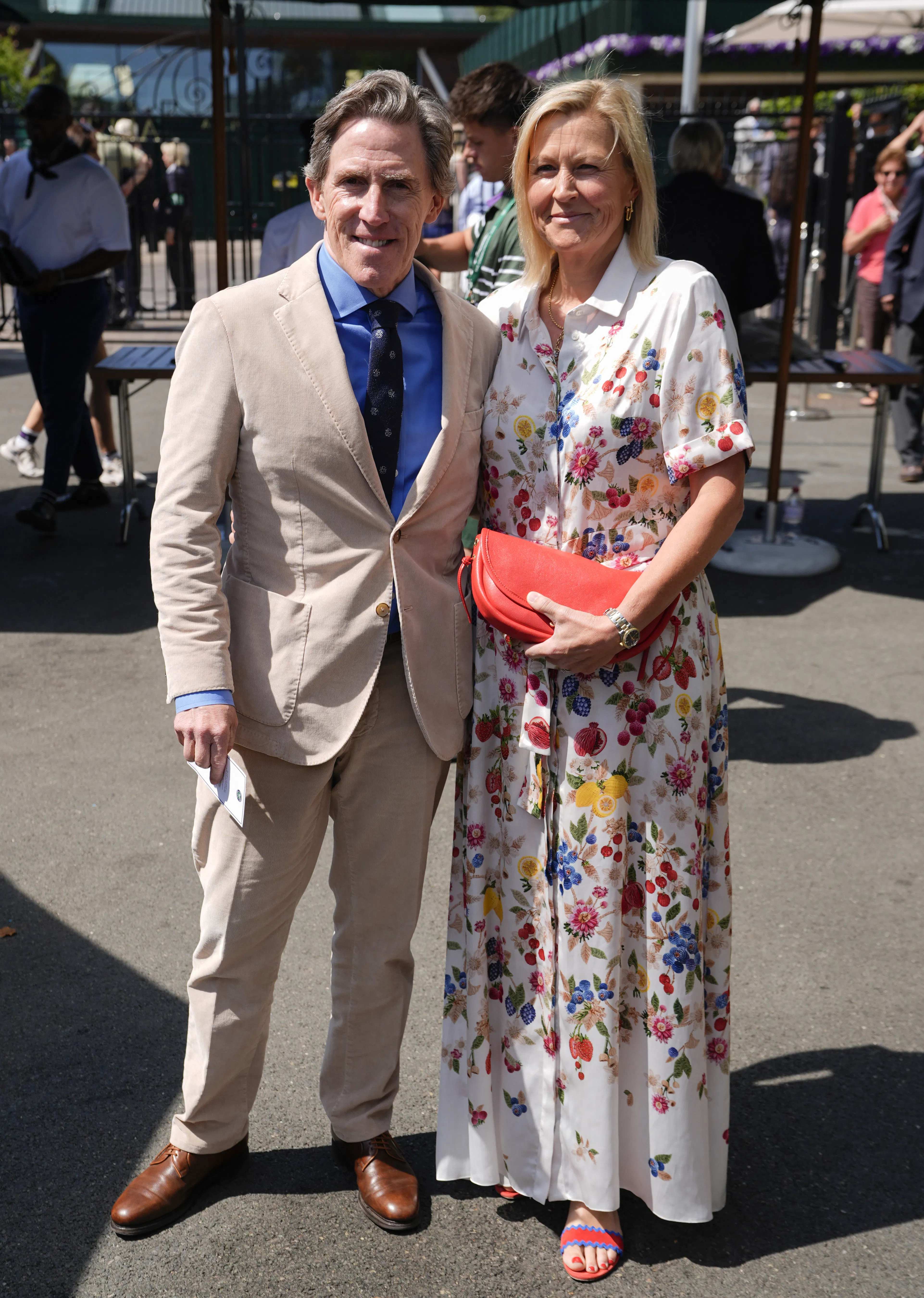 Rob Brydon, Joseph Fiennes and Rishi Sunak in the crowds for Wimbledon day five - 1