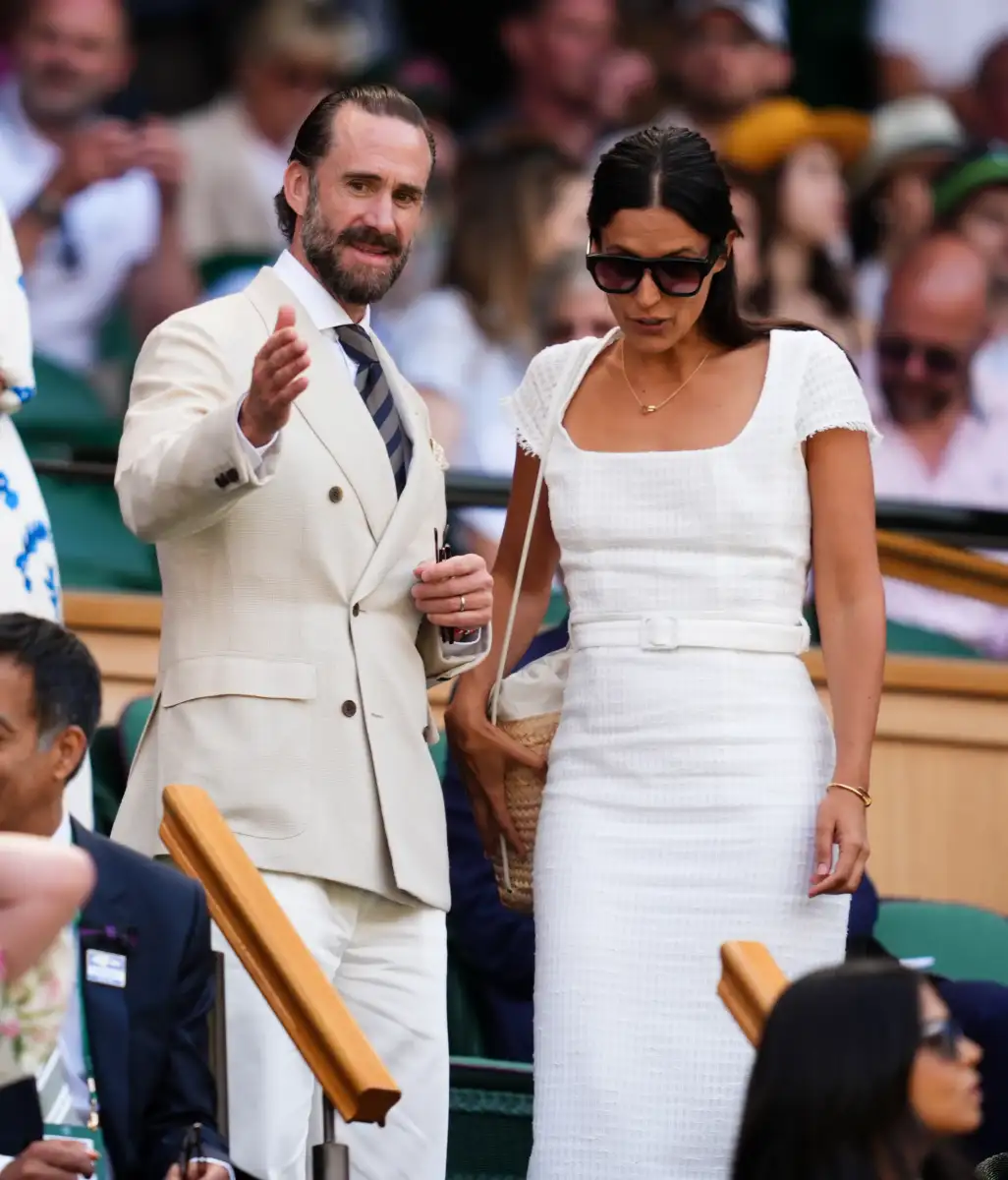 Rob Brydon, Joseph Fiennes and Rishi Sunak in the crowds for Wimbledon day five - 2