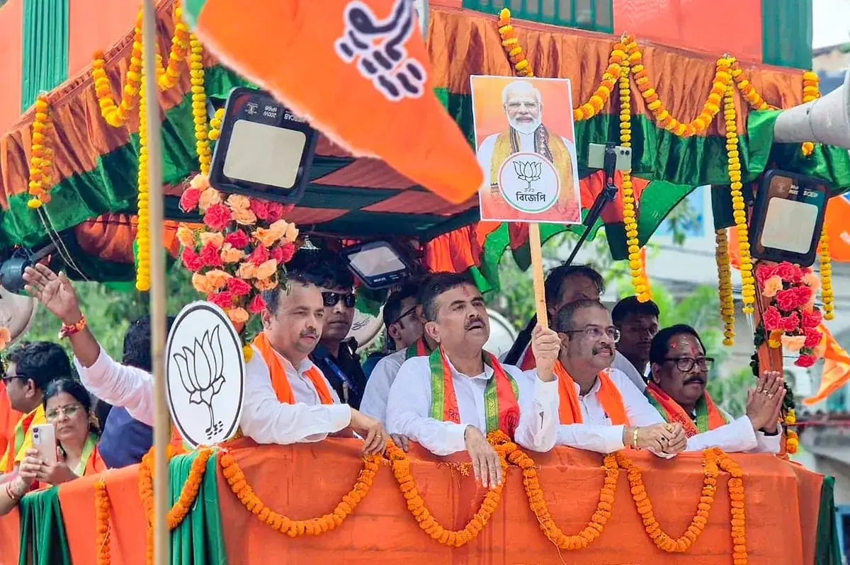 Suvendu Adhikari files nomination from Nandigram, says BJP will register decisive victory in Bengal - 1