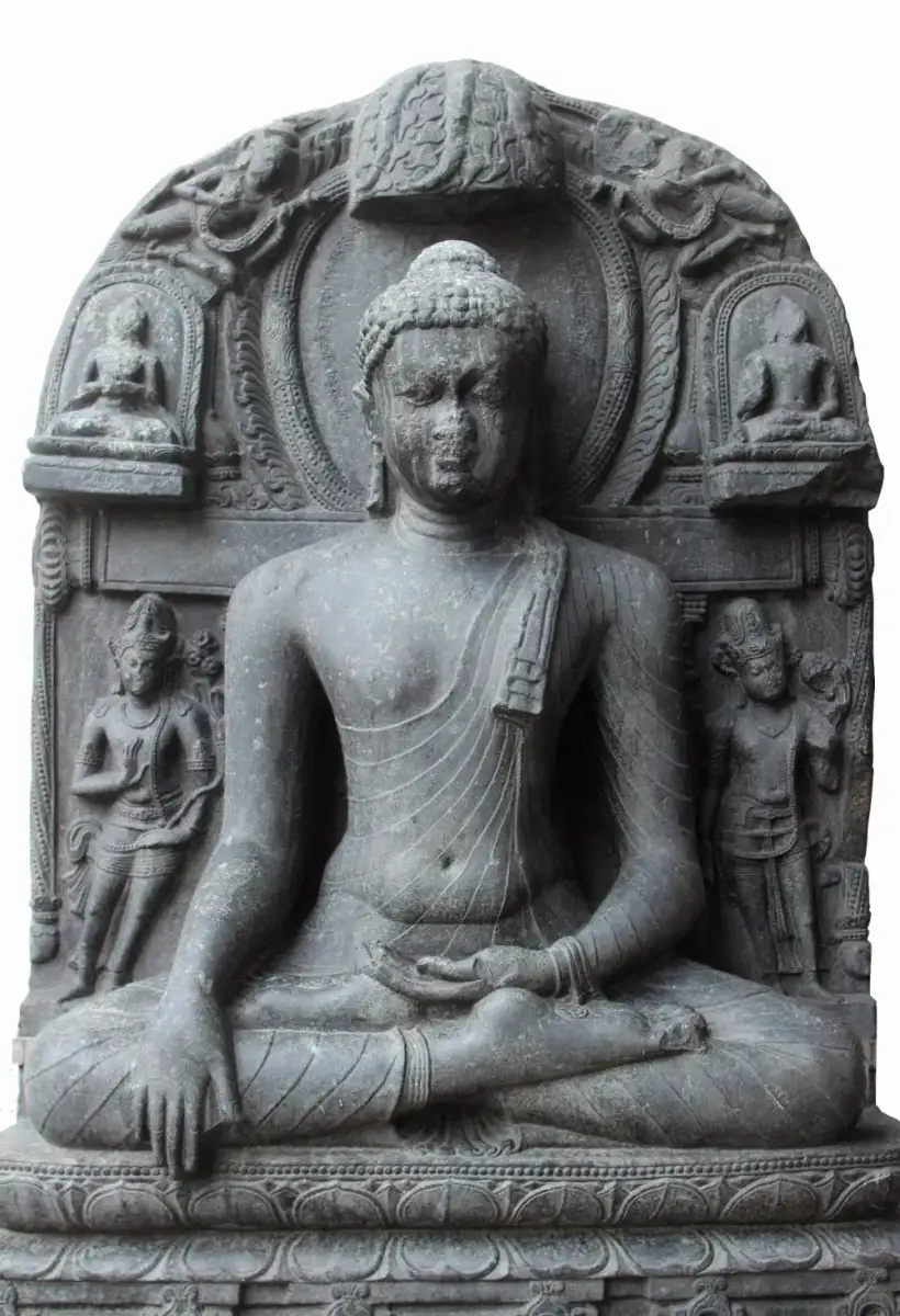 Ancient Buddha sculpture found in a temple at Vedaranyam - 4
