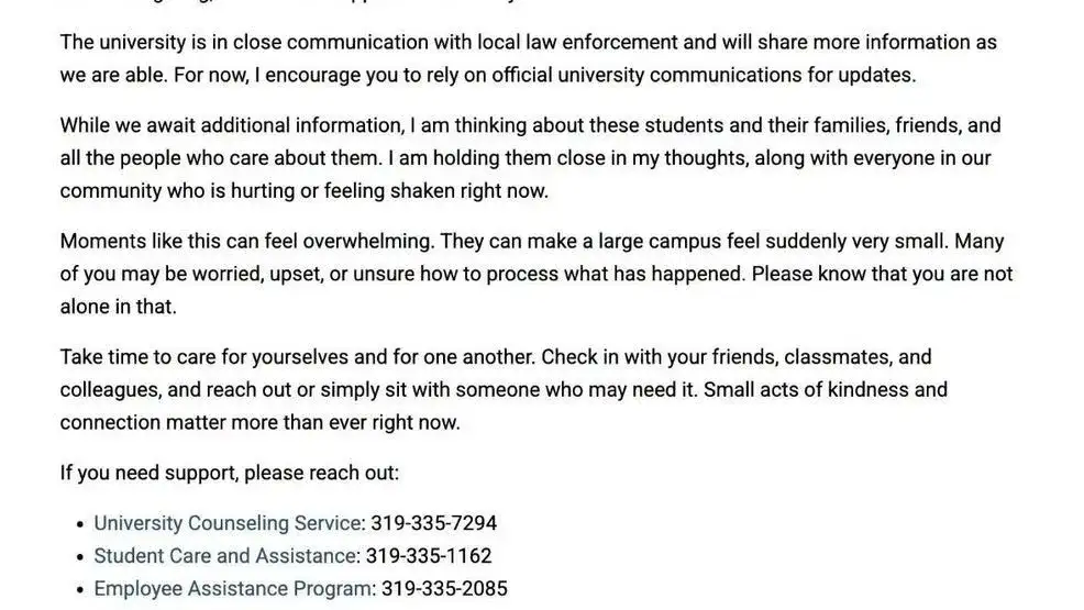 3 students shot along nightlife district near the University of Iowa, authorities say - 1
