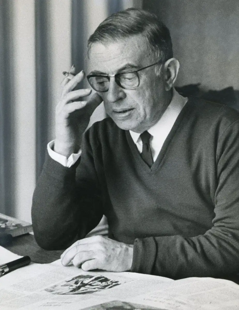 Jean Paul Sartre On Justice #skeptic #quotes #philosophy #atheist #science - Instagram - 1