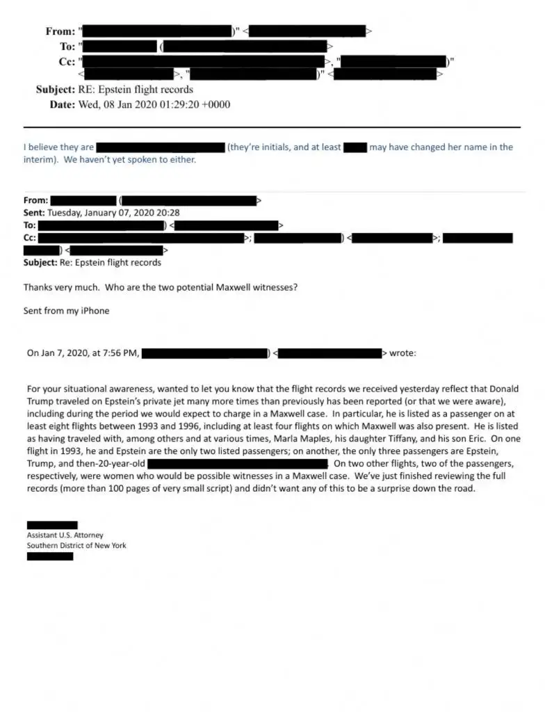 DOJ Scrubs Record of Interviews With Trump Accuser From Epstein Files | The FBI interviewed one of Jeffrey Epstein’s victims four times over her allegation that Donald Trump assaulted her when she was underage. - 3