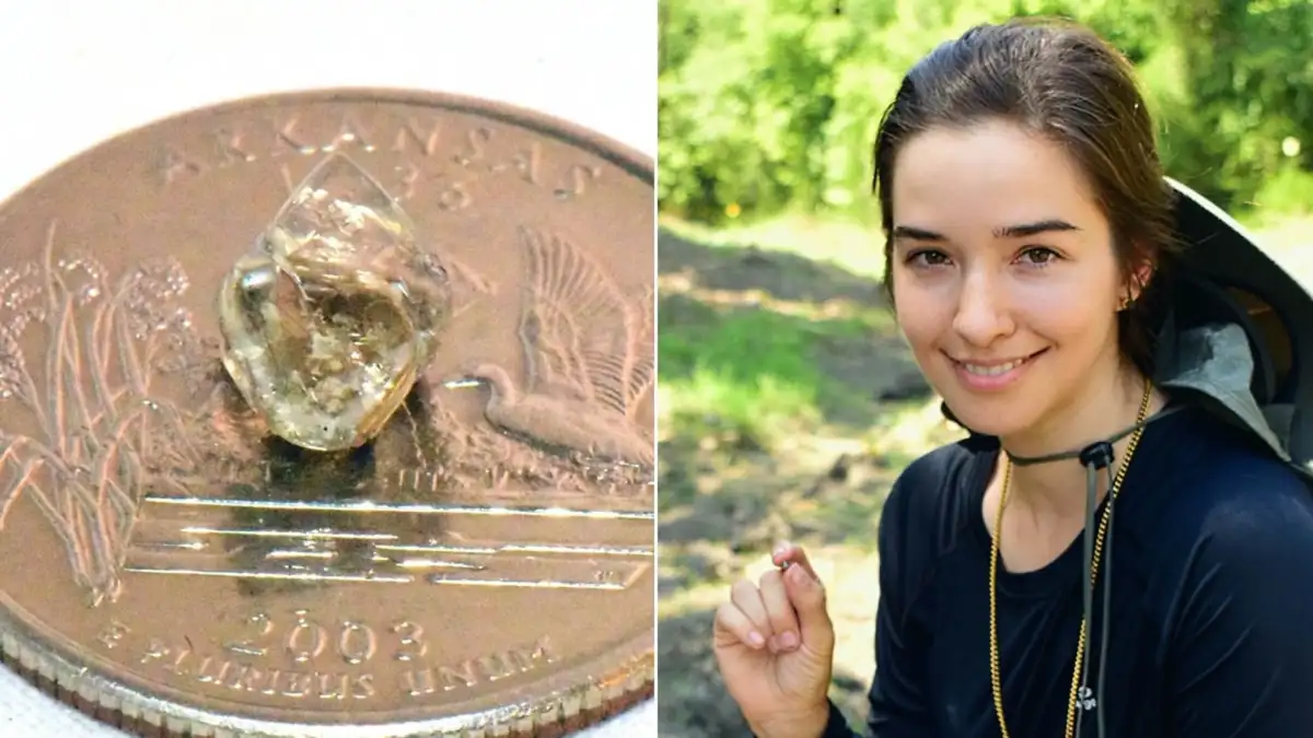 This woman found a 3-carat uncut diamond in an Arkansas state park - 2