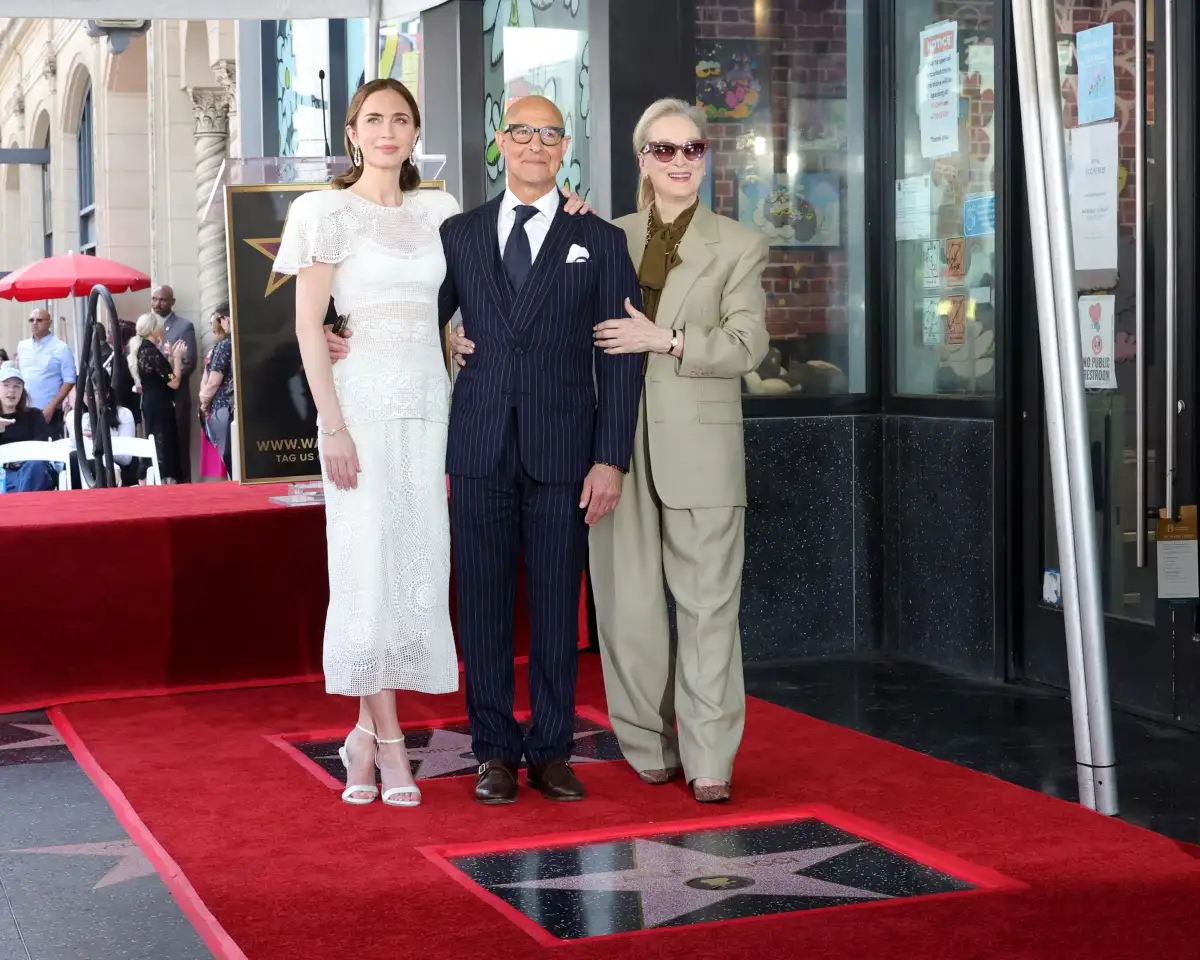 Emily Blunt Third Wheels Stanley Tucci, Felicity Blunt's Met Gala Date - 1