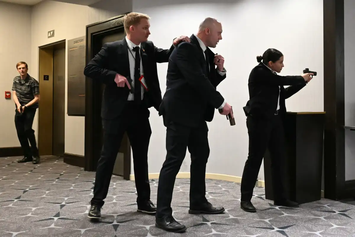 Trump dinner shooting live updates: US president evacuated from White House Correspondents’ Dinner after gunshots heard - 1