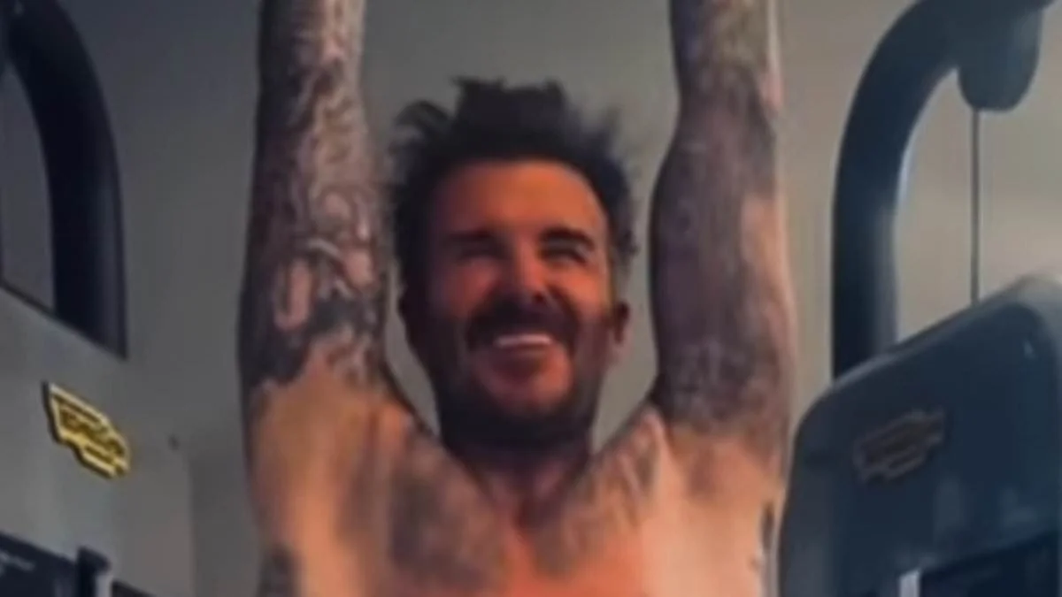David Beckham, 51, shows off his chiselled physique in tiny Speedos as wife Victoria pens gushing birthday tribute writing 'You are our world, our everything' - 4