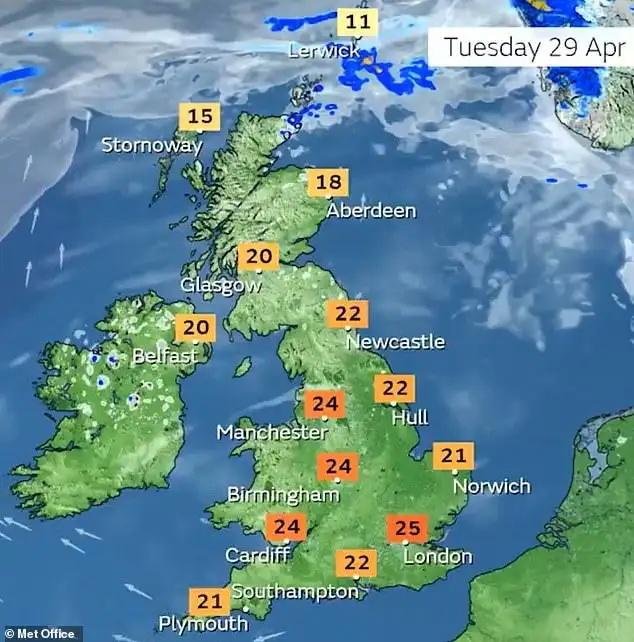 London to be hotter than Barcelona as Met Office forecasts sunshine and 26C temperatures - 4