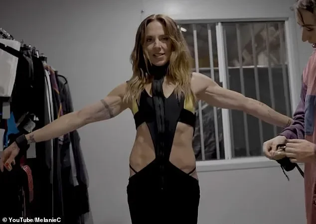 Mel C shows off her Sporty Spice physique as she flashes her toned midriff in a bra top while on stage - 4