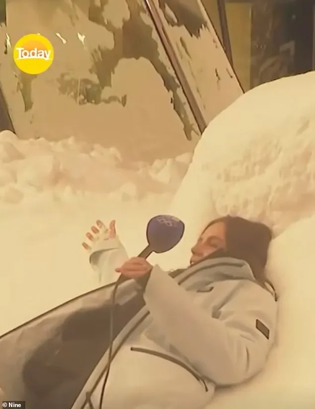 Bizarre moment Today show's Danika Mason slurs her way through a sports report from the Winter Olympics in Italy during loose segment that has Karl Stefanovic in stitches - 1
