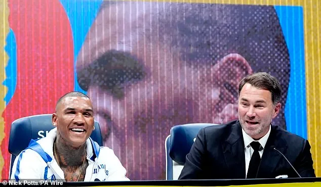 'Devastated' Eddie Hearn hits out at Conor Benn after boxer dumped promoter for Dana White's fledgling company - and reveals star's shocking reaction when he asked for a phone call moments before 'painful' split - 3