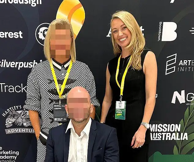 Blonde Bupa exec tagged in Luke Sayers' d*** pic tweet is NAMED by his wife in blockbuster lawsuit - as Cate Sayers sues her husband after he allegedly blamed his WIFE for posting the graphic snap - 3