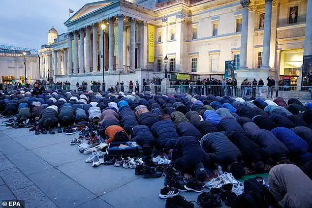KHADIJA KHAN: Labour's performative outrage over this Trafalgar Square mass prayer row sickens me - it reeks of naked opportunism - 1