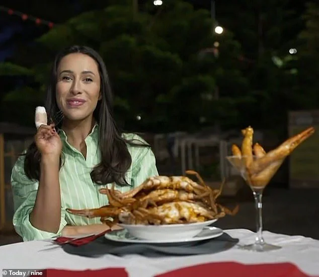 Today show weather girl STILL injured following a savage crab bite on live TV - 1