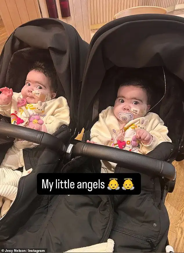 Jesy Nelson reveals her twin babies are having more tests done in hospital after celebrating a 'major milestone' in her SMA campaign - 1