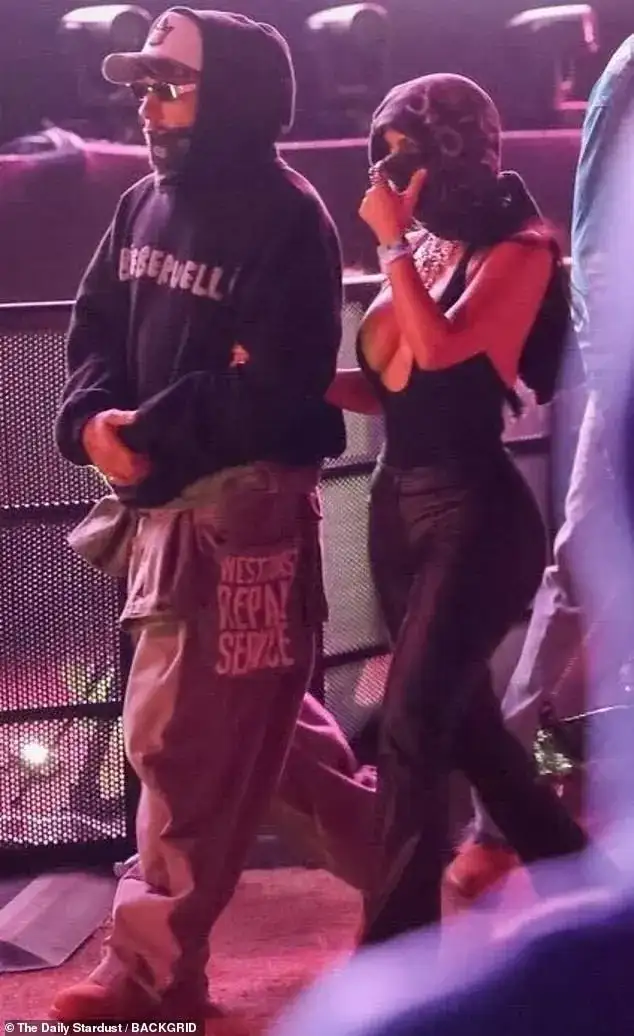 Kim Kardashian sweetly links arms with boyfriend Lewis Hamilton as romance heats up at Justin Bieber's Coachella set - 2