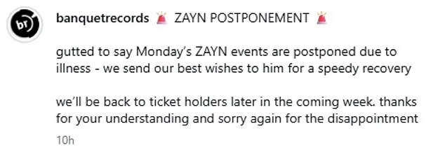 Zayn Malik fans are left devastated as One Direction star cancels special gig due to illness - 3