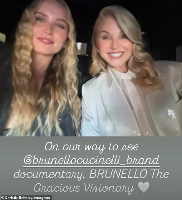 Christie Brinkley, 72, suits up with lookalike daughter Sailor Brinkley-Cook, 27, for Brunello screening - 2