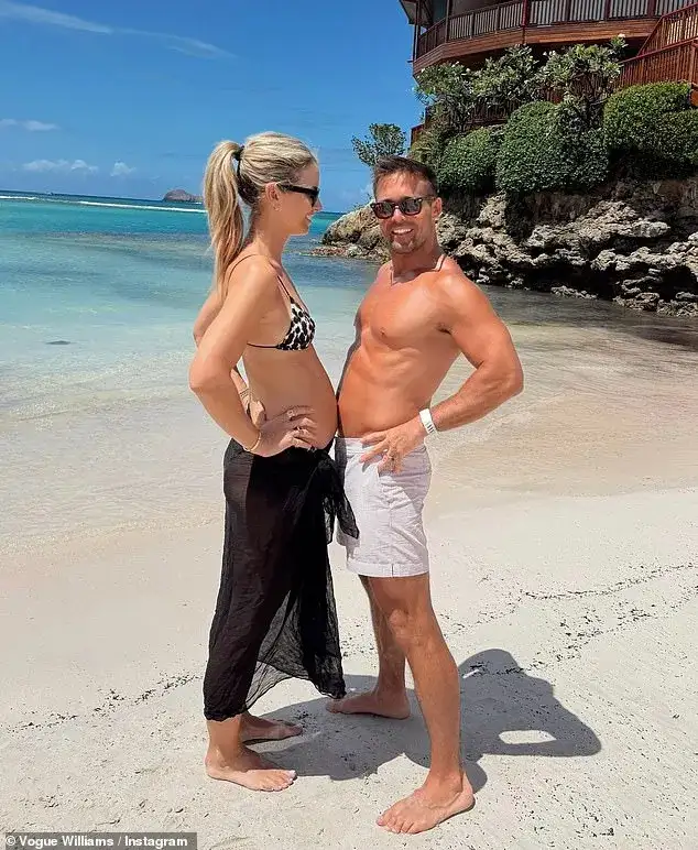 Pregnant Vogue Williams beams as she steps out after announcing she is expecting her fourth child with husband Spencer Matthews - 4