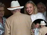 Newlywed Roxy Horner looks stunning in white as she greets Jack Whitehall's parents the day after couple's wild 'fizz and frolics' themed wedding - 3