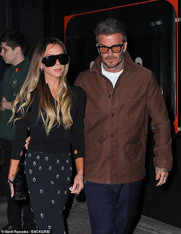 Harper Beckham, 14, joins mum Victoria on a work trip in New York - as Brooklyn embraces wife Nicola Peltz during crystal healing practice in LA amid ongoing family feud - 4