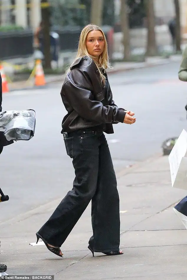 Harper Beckham, 14, joins mum Victoria on a work trip in New York - as Brooklyn embraces wife Nicola Peltz during crystal healing practice in LA amid ongoing family feud - 2