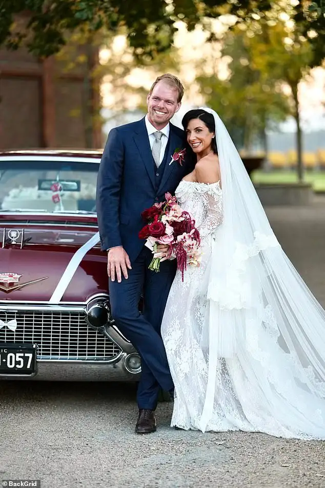 Bachelorette star Jarrod Woodgate sheds tears as he marries fiancé Kristy Love in stunning countryside wedding in Yarra Valley - 1