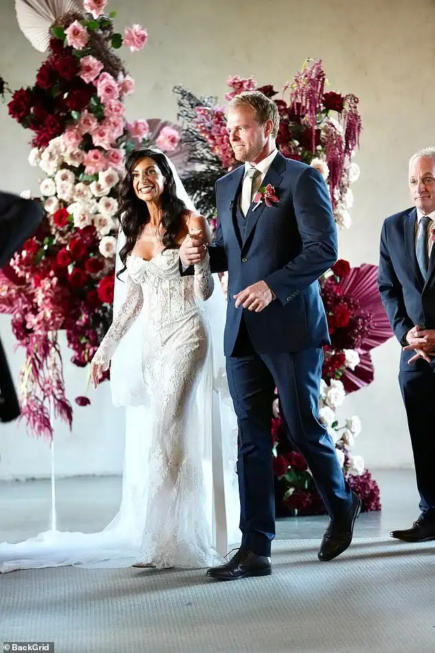 Bachelorette star Jarrod Woodgate sheds tears as he marries fiancé Kristy Love in stunning countryside wedding in Yarra Valley - 3