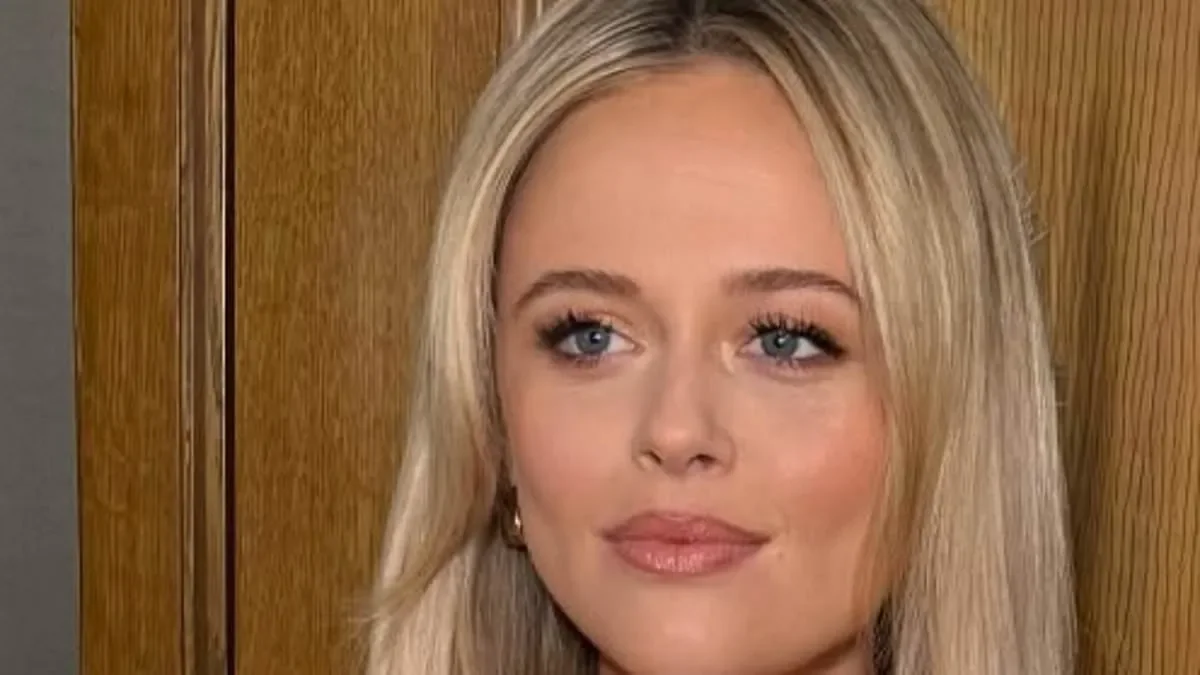 Rivals star Emily Atack ditches her Sarah Stratton 80s perm for tumbling blonde locks as she steps out in London after series two was hailed an 'exquisite bonkbuster' by critics - 4