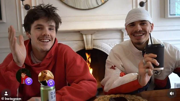 Cruz and Romeo Beckham show off their close bond as they answer questions on their love lives, tattoos and careers in 'wholesome' Q&A video - 2