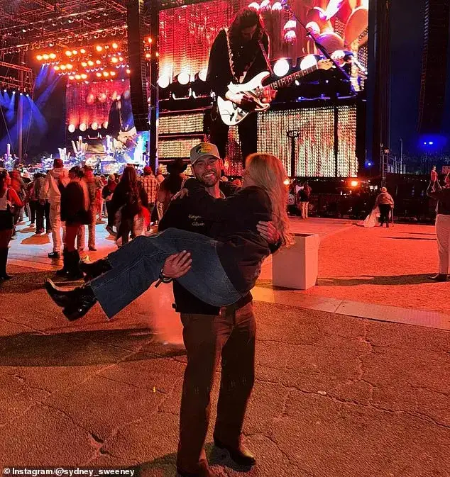 Sydney Sweeney, 28, piles on the PDA with boyfriend Scooter Braun, 44, as they kick up their boots at Stagecoach - 4