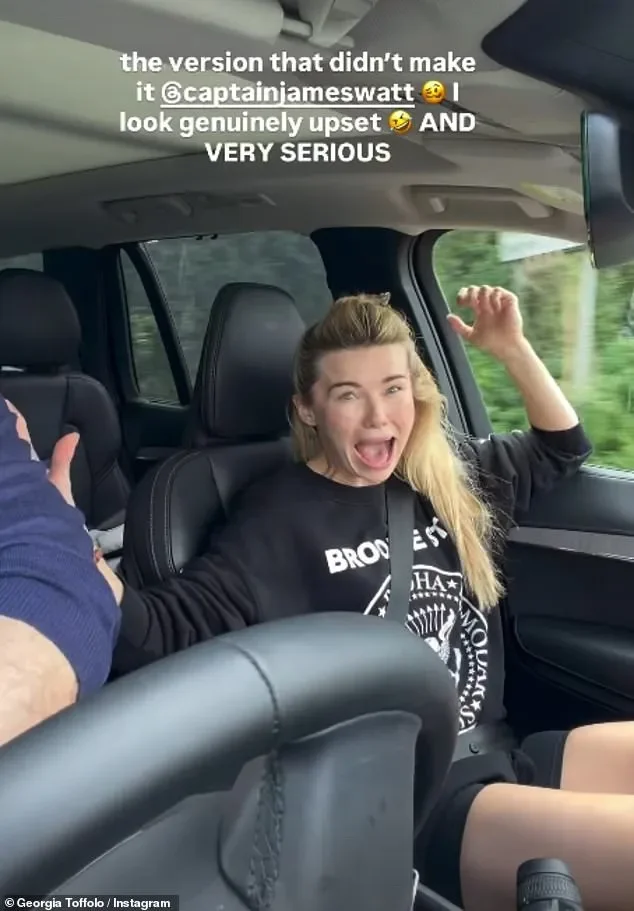 Georgia Toffolo gets a very graphic grope from husband James Watt in new video before he accuses her of 'shouting at him' during car row - 3