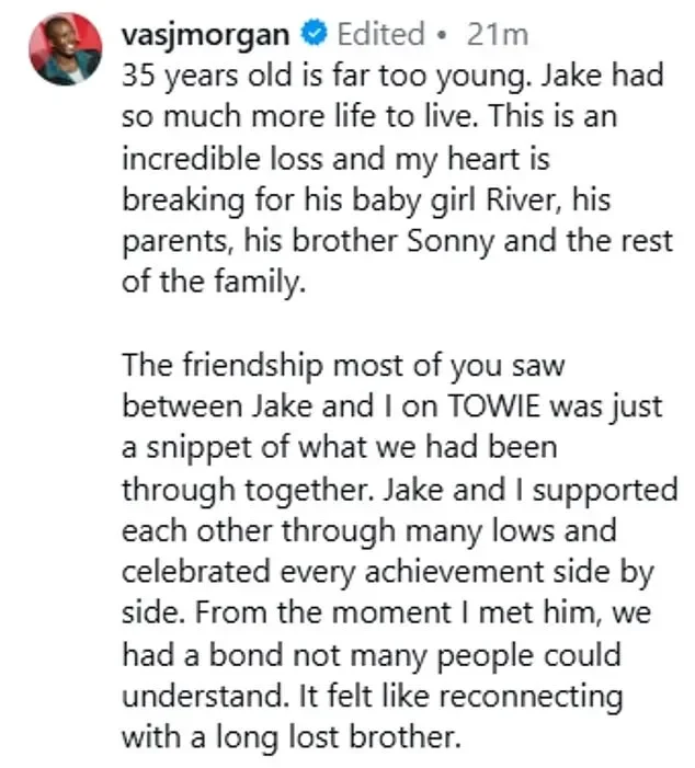 TOWIE's Jake Hall's ex Misse Beqiri breaks silence on 'devastating loss' and vows to 'focus on their daughter, 8' following his death from 'tragic accident' aged 35 - 3