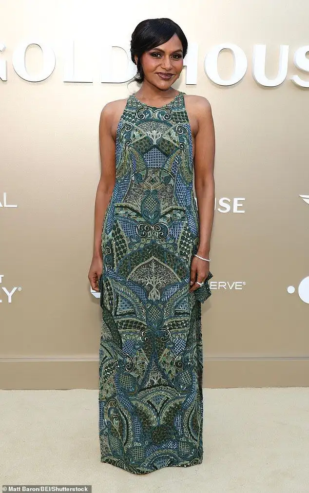 Mindy Kaling flaunts thinner-than-ever figure in sleeveless gown as she joins Chrissy Teigen at 2026 Gold Gala… after 40lbs weight-loss - 2