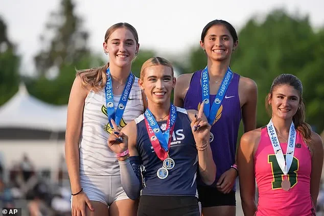 Mother of trans athlete targeted by Trump fires off defiant message amid protests at California girls' track meet - 4