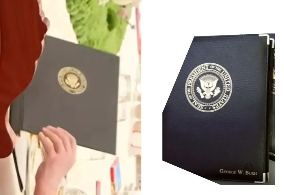 Viral Post Claims Donald Trump Caught On Camera Secretly Snooping Through Xi Jinping's Private Notebook In Beijing - 2