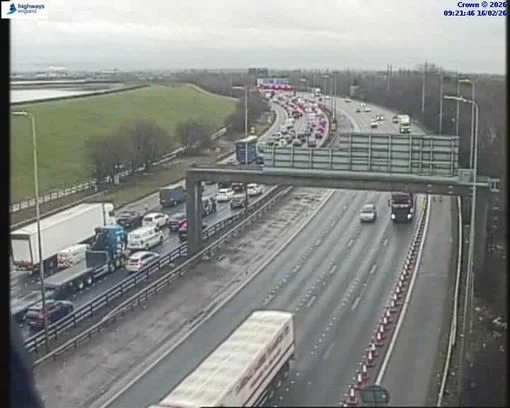 M60 traffic LIVE: 'Serious' two-car crash with severe delays on busy motorway - 3