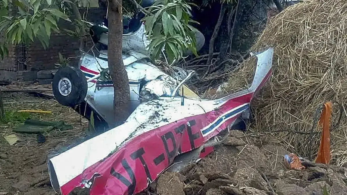 Trainer aircraft of private company crash lands in Baramati; no casualty reported - 2