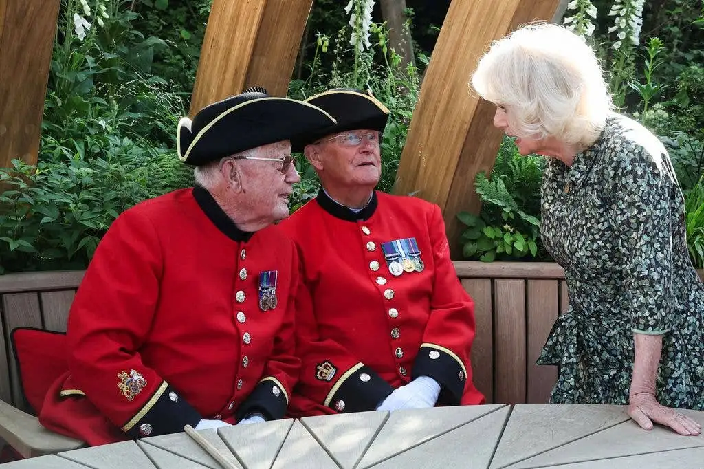 David Beckham is all smiles as he meets the King at Chelsea Flower Show - 4