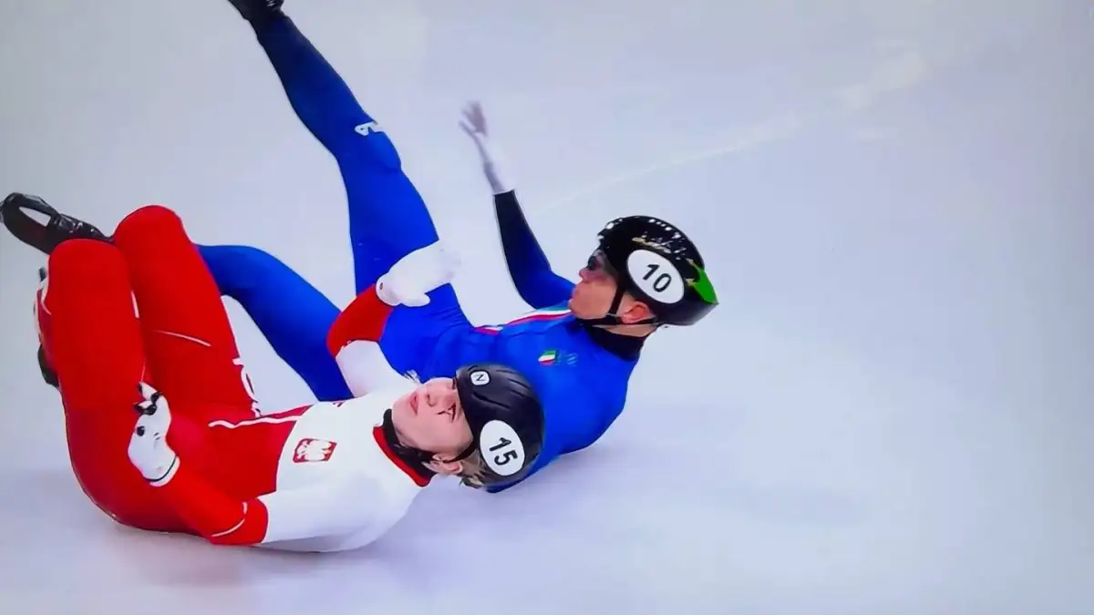 Scary blade incident for Polish speed skater - 4