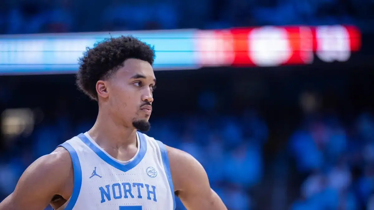 Men's Final Four has a Carolina blue backdrop - 1