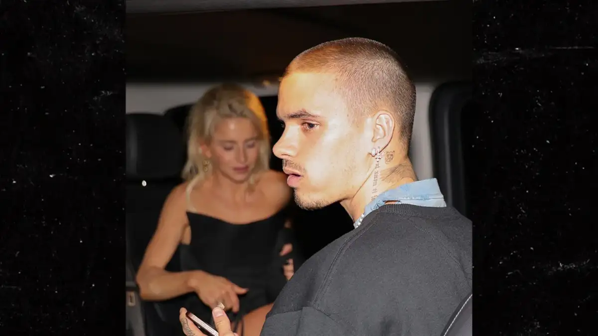 Romeo Beckham's rumoured ex Caroline Daur turns heads at Victoria's Paris Fashion Week show as she wears striking red gown from her collection - 2