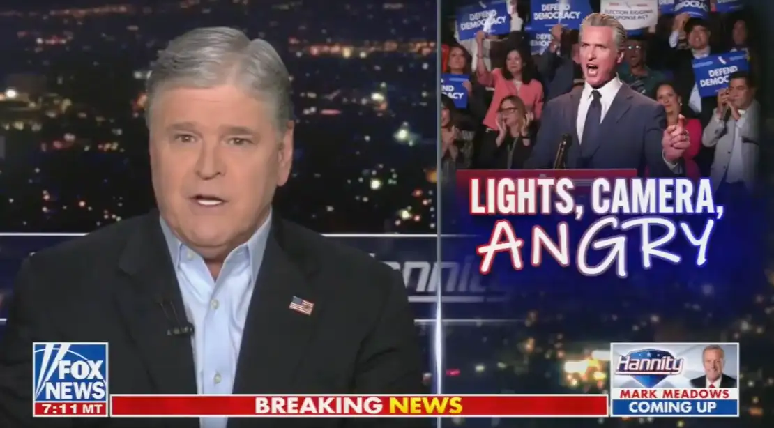 He KNOWS He's Toast: Gavin Newsom Flips OUT on Sean Hannity in Curse-Filled Post About His Racist Gaffe - 2