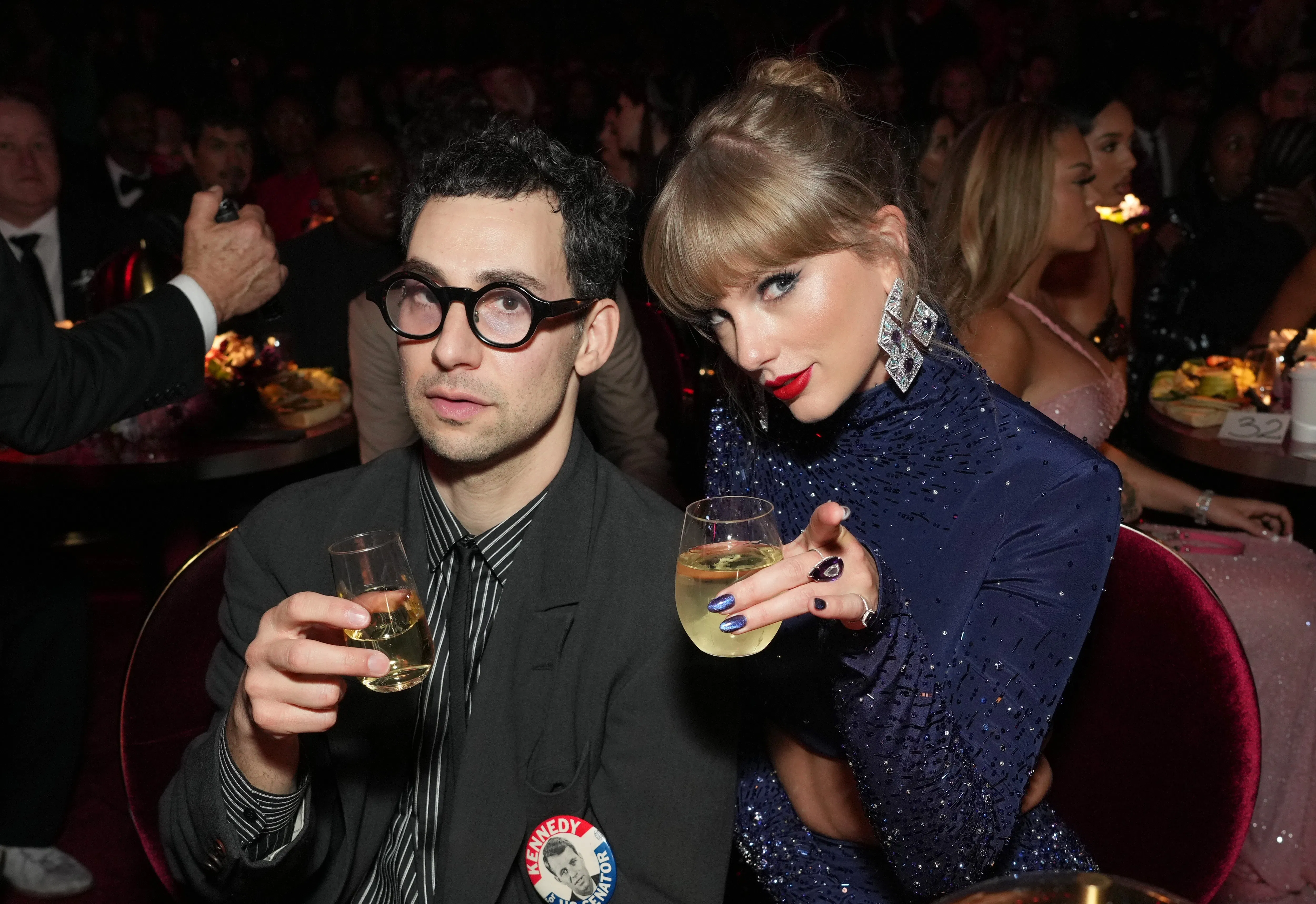 Taylor Swift Guests Leave Rehearsal Dinner With Gift Boxes, Possible Wedding Logo - 1