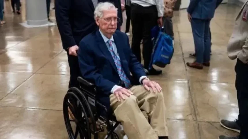 Paramedics responded to a 'cardiac arrest' at Mitch McConnell's home on day of hospitalization - 1