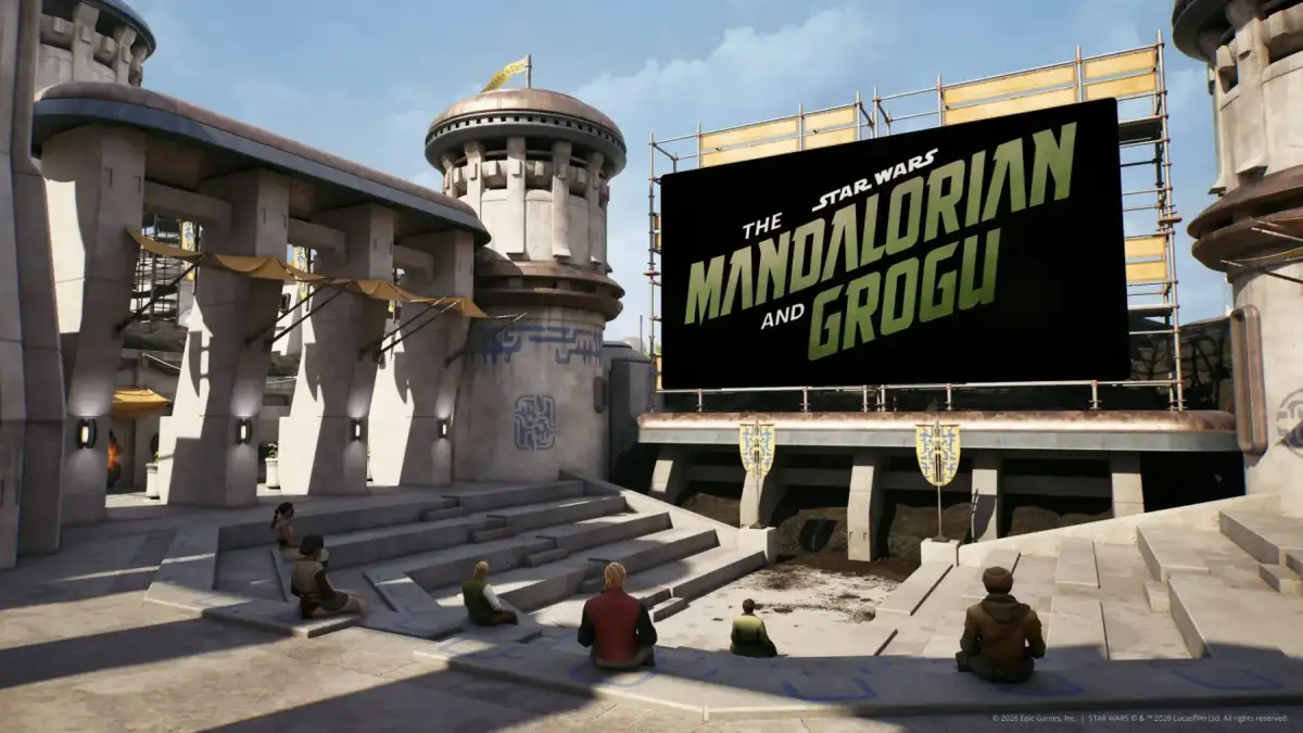 You can watch some of The Mandalorian and Grogu early and for free through Fortnite - 2