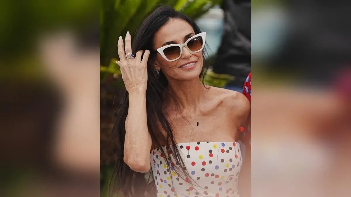 Demi Moore, 63, ditches the glamorous gowns for a stylish co-ord as she attends her THIRD event of the night at the 79th Cannes Film Festival - 4