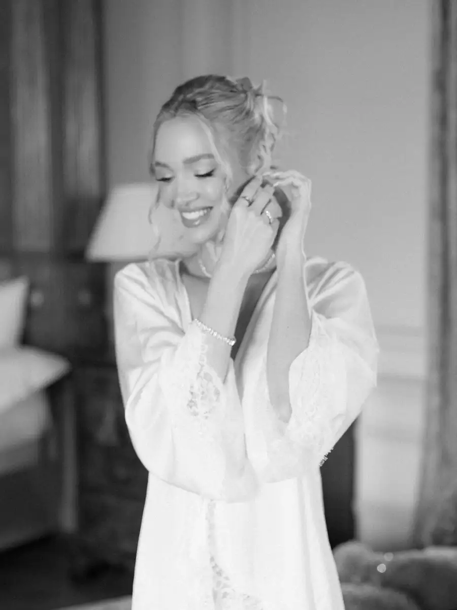 Roxy Horner wears her wedding dress down the supermarket aisle as she declares: 'I refuse to wear this once' - after tying the knot with Jack Whitehall - 2