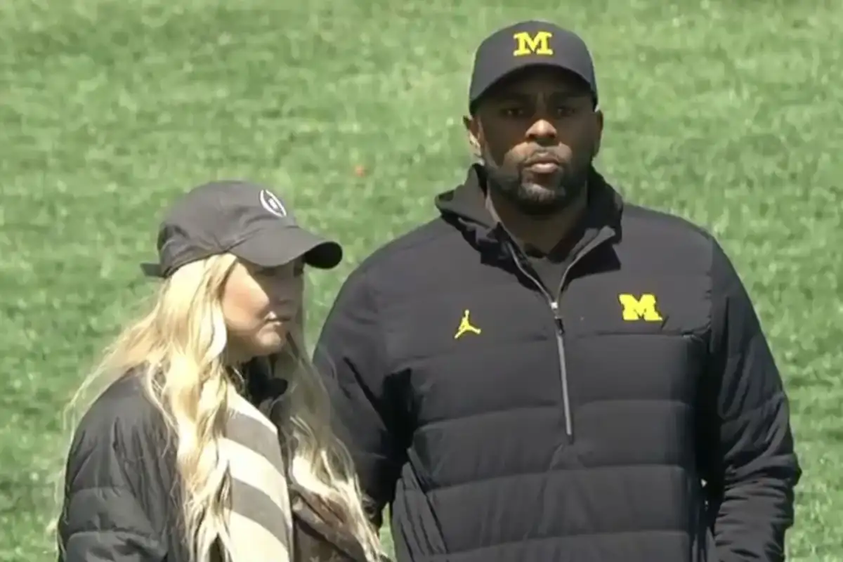 Sherrone Moore’s Former Assistant Tearfully Reveals He Impregnated Her - 1