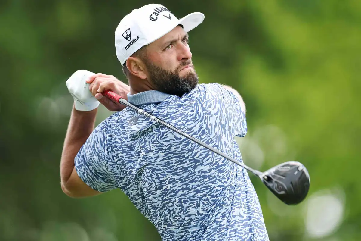 Wild footage emerges of golf star Jon Rahm hitting elderly volunteer in the face in furious outburst at PGA Championship - 2
